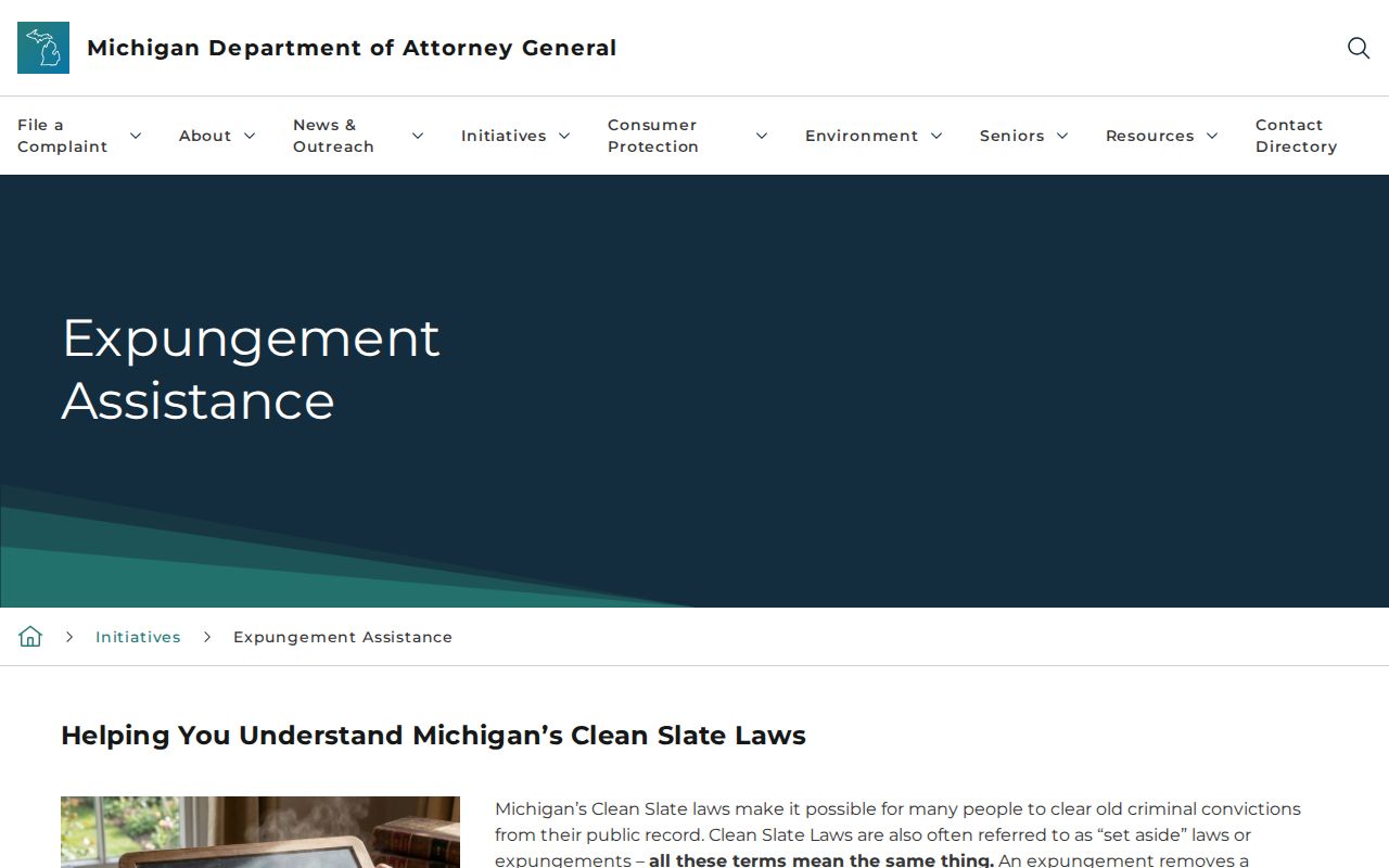 Michigan expungement assistance resource for Roscommon County booking record questions